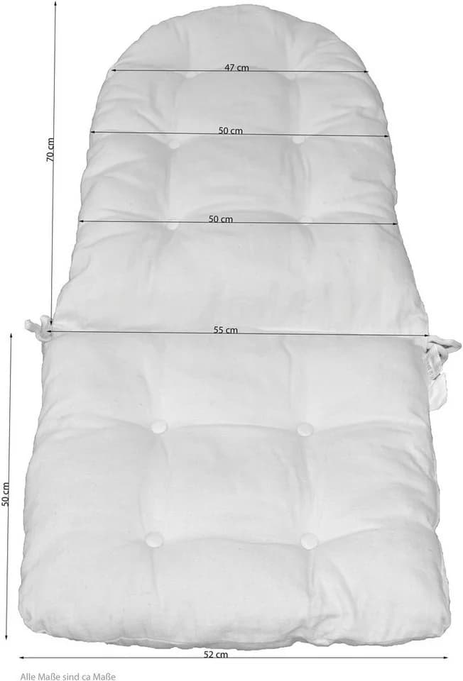 HOFMANN LIVING AND MORE Stuhlkissen Creme Polyester Schaukelstuhl - Bild 2