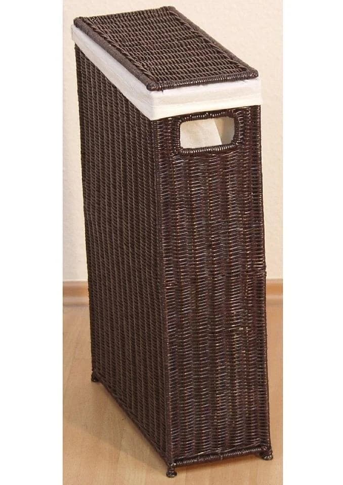 HOFMANN Wäschekorb Braun Rattan mit Eisengestell - Bild 2