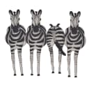 moebel-direkt-online Wanddekoobjekt Zebrafamilie Schwarz Metall Bild 1