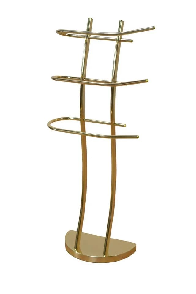Toilettenpapierhalter WC-Serie Luna aus Metall, chrom/messing