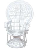 Rattanstuhl Weiß HOFMANN LIVING AND MORE Rattan Stuhl mit Kissenauflage Bild 3