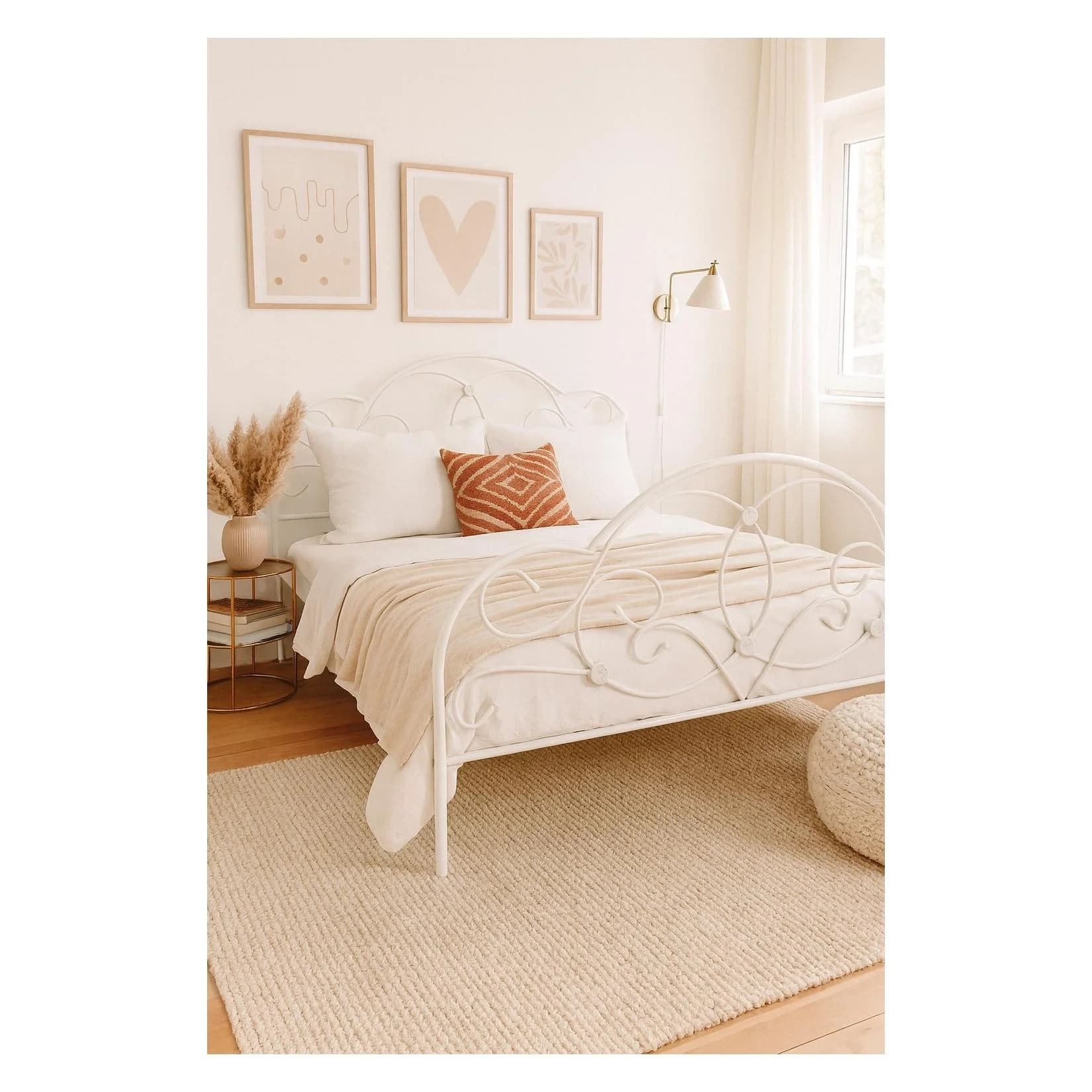 möbel direkt online Metallbett in 4 Größen Metallbett Cremeweiß