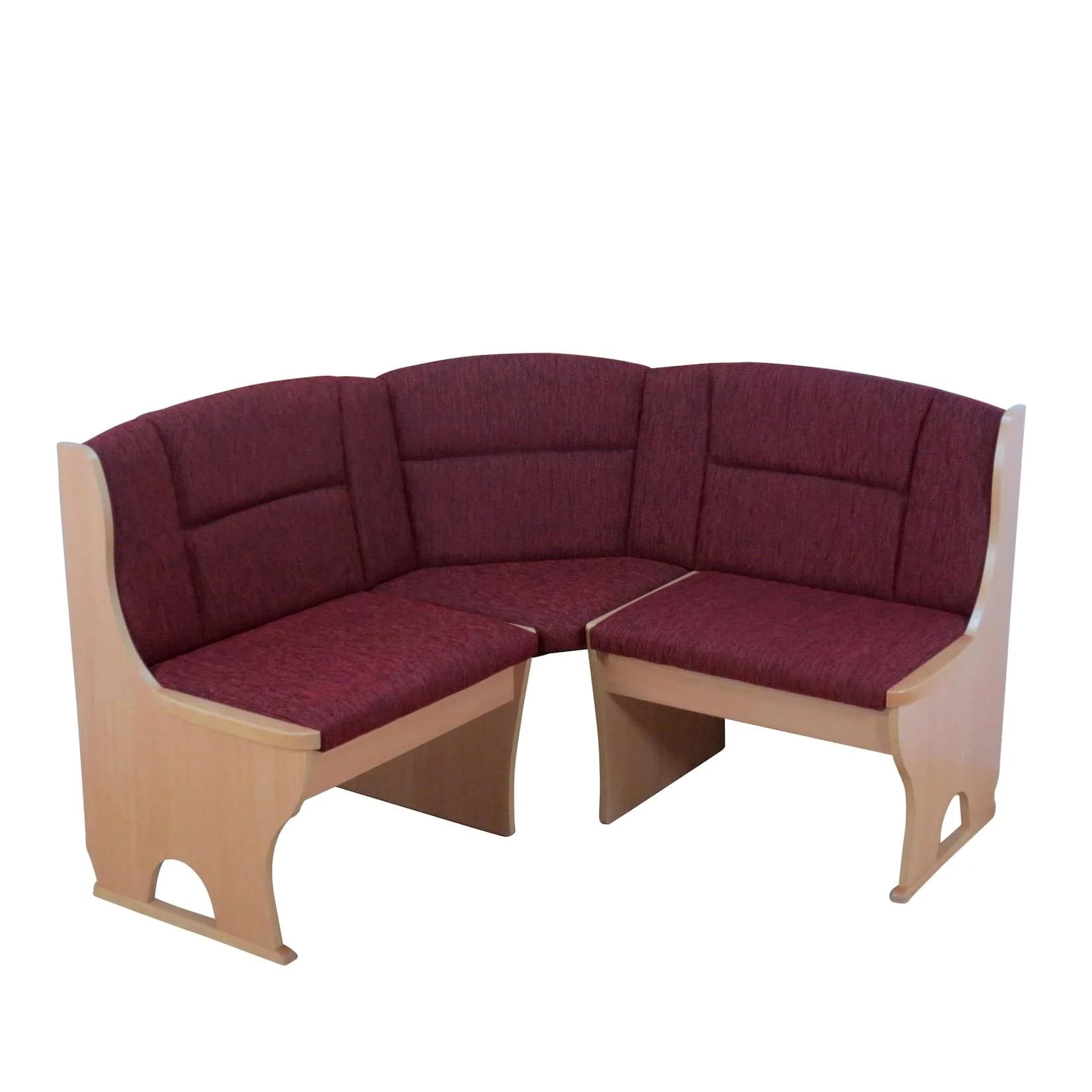 Eckbank 125x125 cm Madrid - Teilmassive Truheneckbank