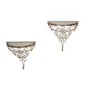 HOFMANN LIVING AND MORE Wandregaltisch Gold Antik Glas Metall Bild 1
