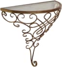 HOFMANN LIVING AND MORE Wandregaltisch Gold Antik Glas Metall Bild 4