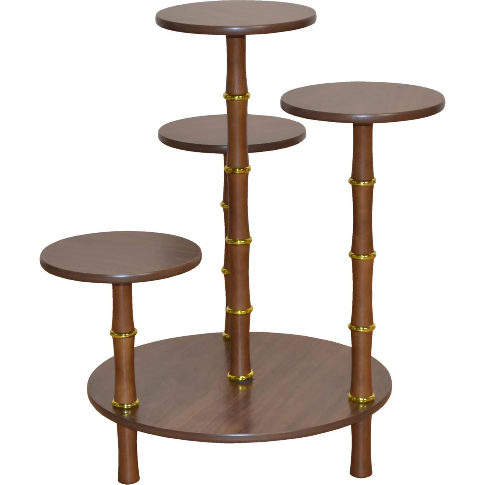 Netto-Online Blumenständer Ralf Nussbaum-Massivholz MDF