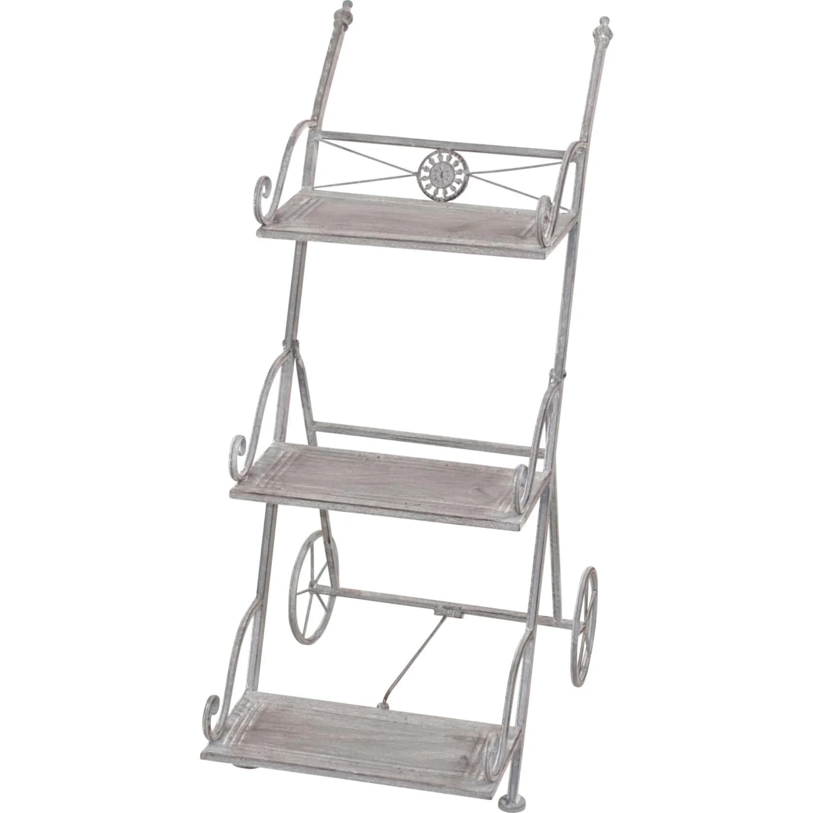 HOFMANN LIVING AND MORE Blumentreppe Grau Metall