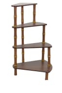 möbel direkt online Blumenständer Treppe Nussbaum 4 Stufen Bild 3