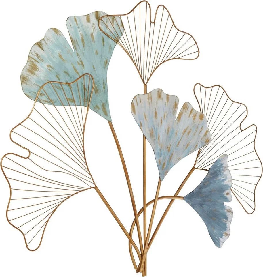 HOFMANN LIVING AND MORE Wanddeko Gingko Gold Metall