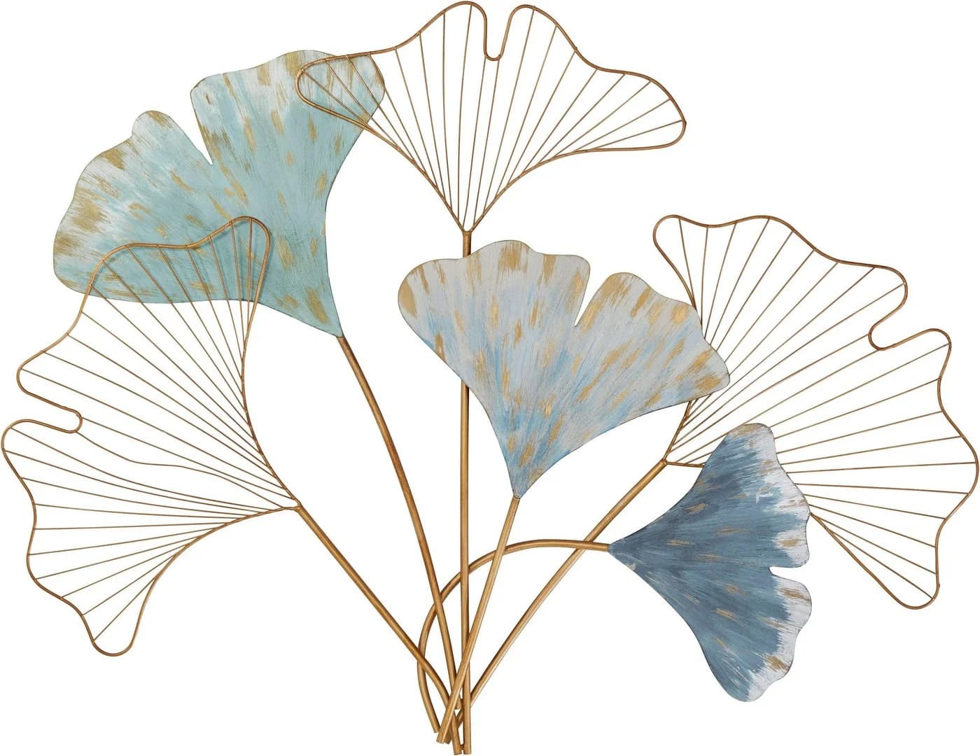 HOFMANN LIVING AND MORE Wanddeko Gingko Gold Metall - Bild 2