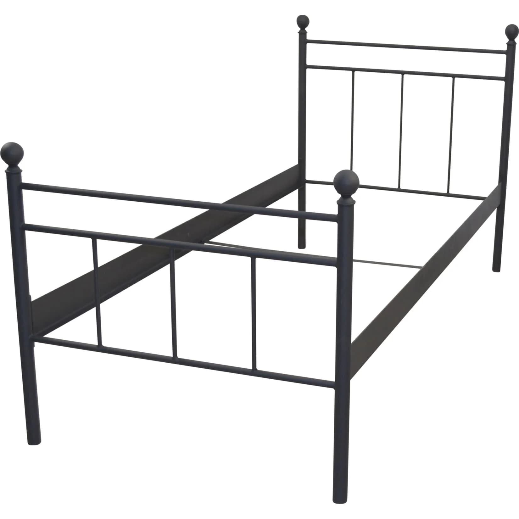 möbel direkt online Metallbett Rubi Schwarz 90x200 cm