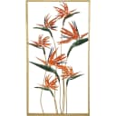 HOFMANN Wanddeko Strelizien Metall Orange Gold Bild 1