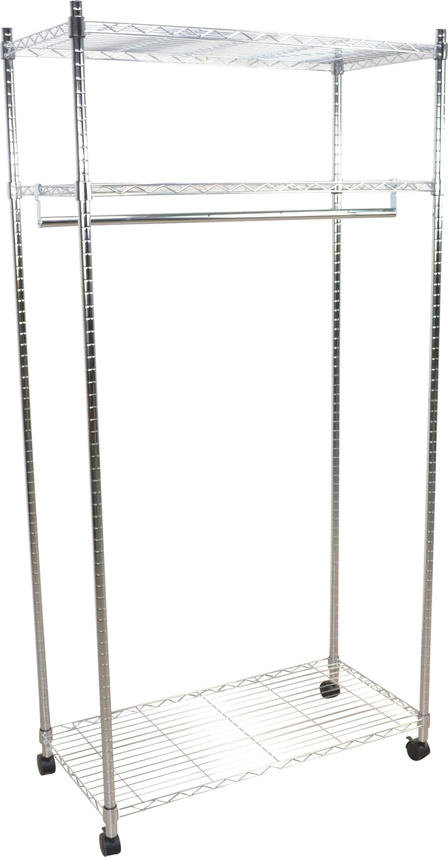 INOSIGN Garderobenständer Grau Chromfarben Metall Rollen - Bild 2