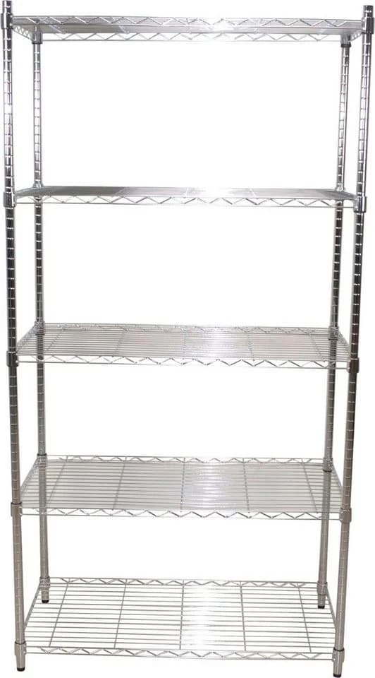 INOSIGN Ablageregal Grau Chromfarben Metall Steckregal - Bild 2
