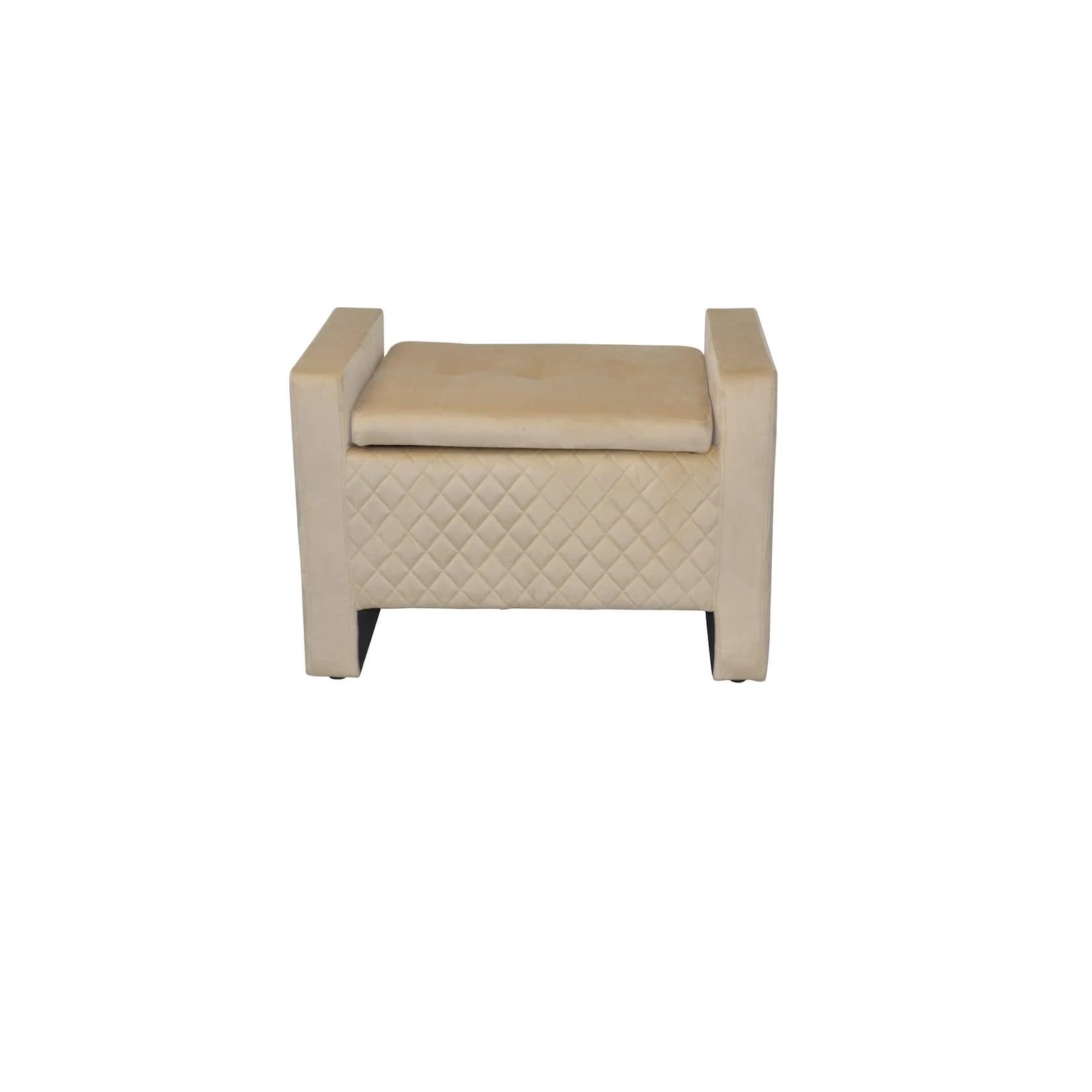 INOSIGN Sitztruhe Beige mit Stauraum und Gasdruckfeder