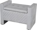 Sitztruhe INOSIGN Grau mit Stauraum und Gasdruckfeder Bild 2