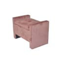 INOSIGN Sitztruhe Rosa Samt mit Stauraum und Gasdruckfeder Bild 1