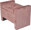 INOSIGN Sitztruhe Rosa Samt mit Stauraum und Gasdruckfeder Bild 2