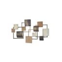 PAJOMA Wanddekoration Metall-Holz Mix Schwarz Geometrisch Bild 1