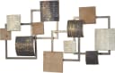 PAJOMA Wanddekoration Metall-Holz Mix Schwarz Geometrisch Bild 3