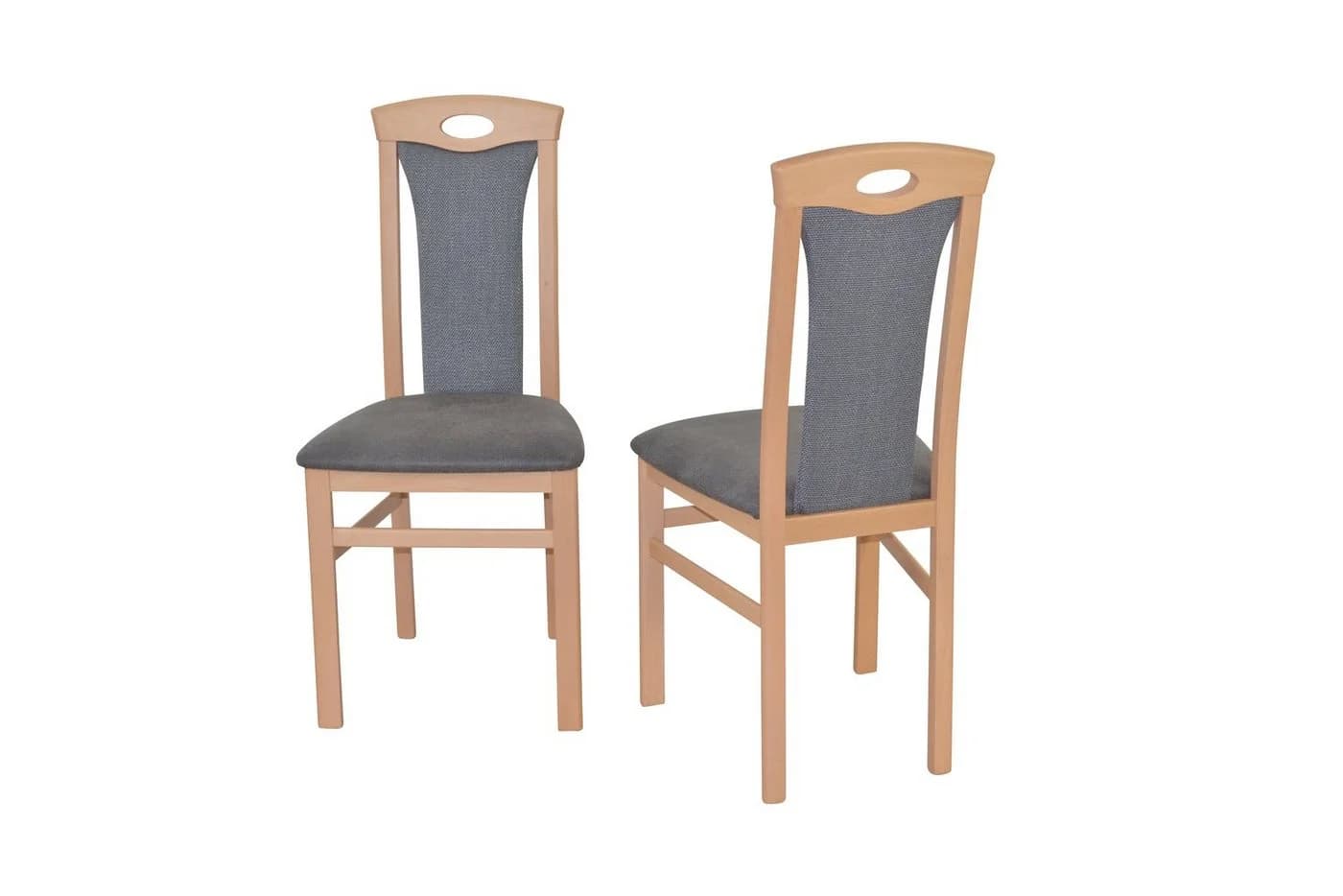 moebel-direkt-online Esszimmerstuhl Cora II 2er Set Buche Anthrazit - Bild 2