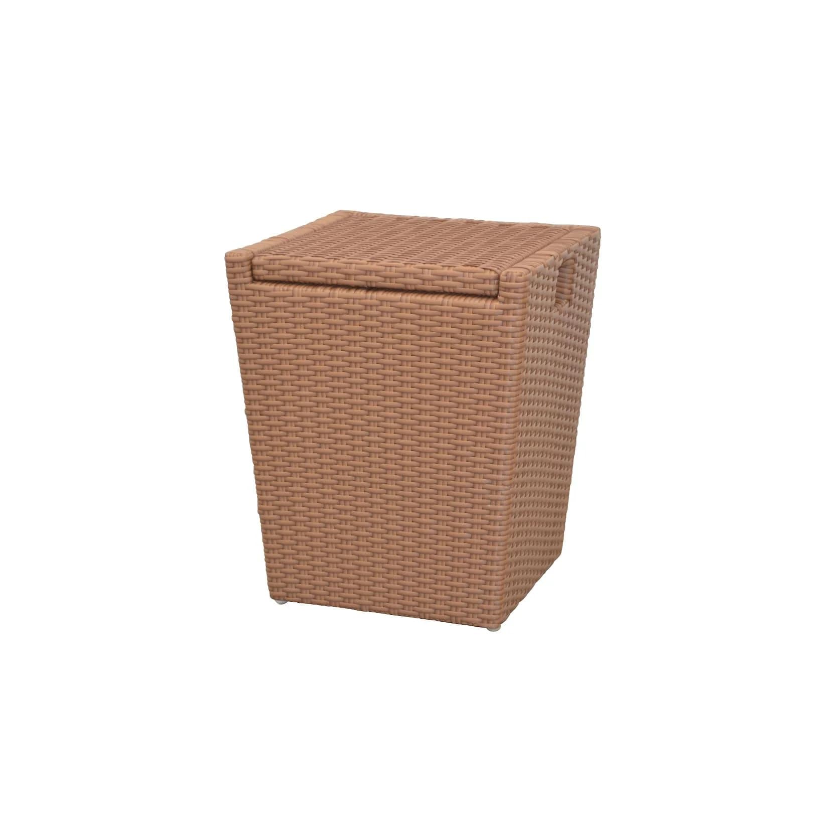 möbel direkt online Wäschekorb Helena Beige Polyratten Holz