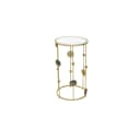 HOFMANN Beistelltisch Gold Spiegelglas Modern Bild 1