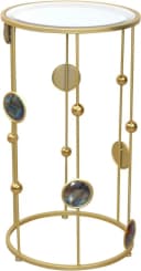 HOFMANN Beistelltisch Gold Spiegelglas Modern Bild 2