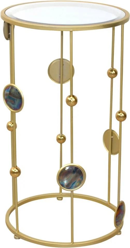 HOFMANN Beistelltisch Gold Spiegelglas Modern - Bild 2