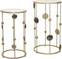 HOFMANN Beistelltisch Gold Spiegelglas Modern Bild 3