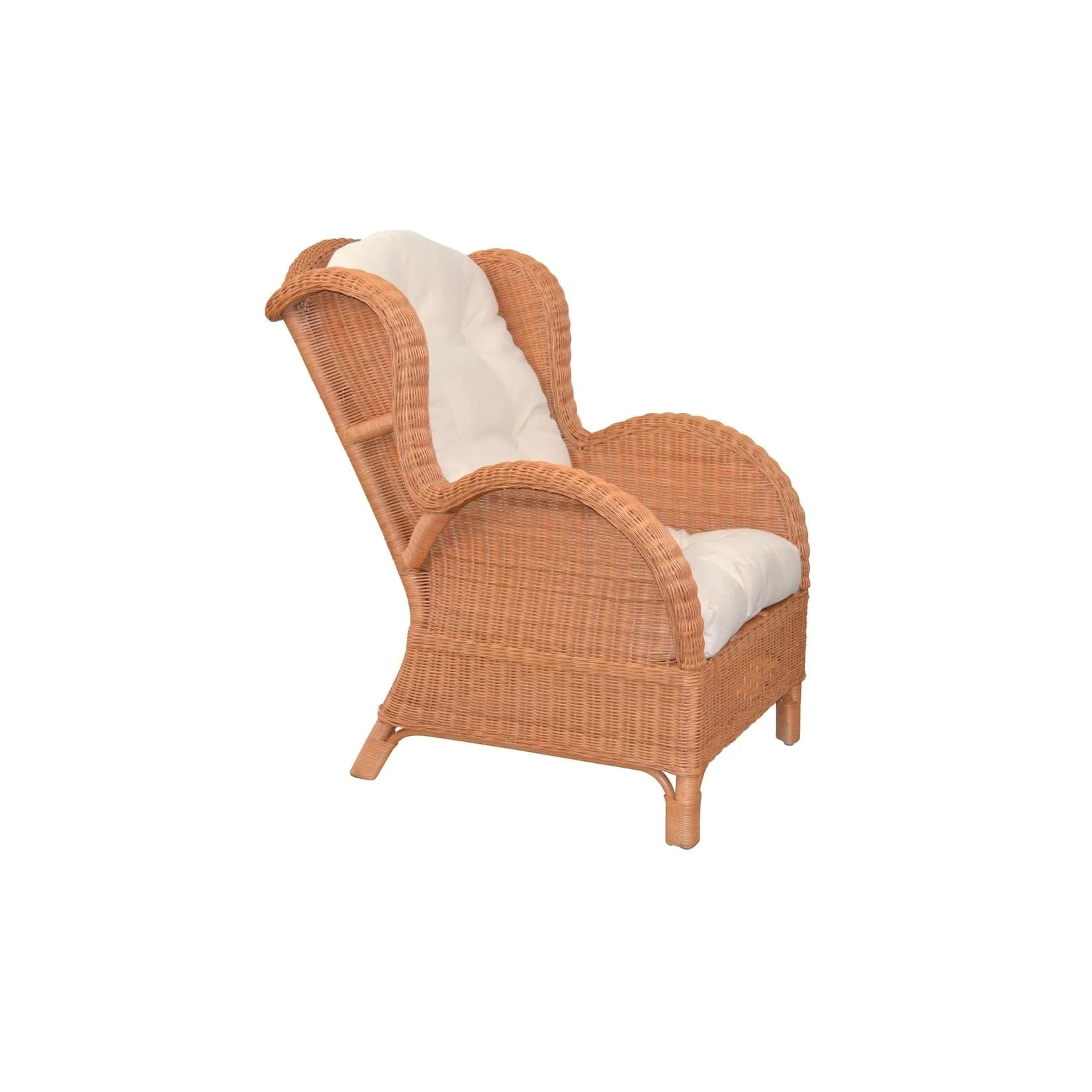 möbel direkt online Rattansessel Hajo mit Kissen braun/honig/weiß