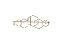 möbel direkt online Wandgarderobe Sally Gold Metall 5 Haken Holz Bild 2