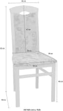 HOFMANN LIVING AND MORE Esszimmerstuhl Braun 2er Set Bild 5