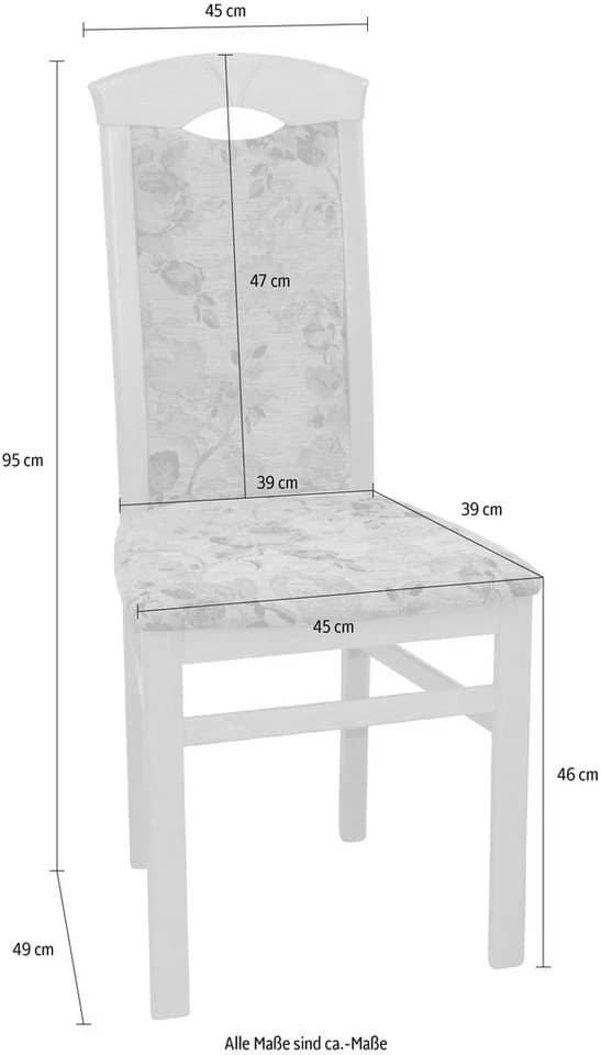 HOFMANN LIVING AND MORE Esszimmerstuhl Braun 2er Set - Bild 5