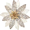 HOFMANN LIVING AND MORE Wanddeko Blüte Metall Beige/Gold Bild 2