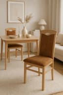 moebel-direkt-online Esszimmerstuhl Massivholz 2er-Set Buche/Beige Bild 2