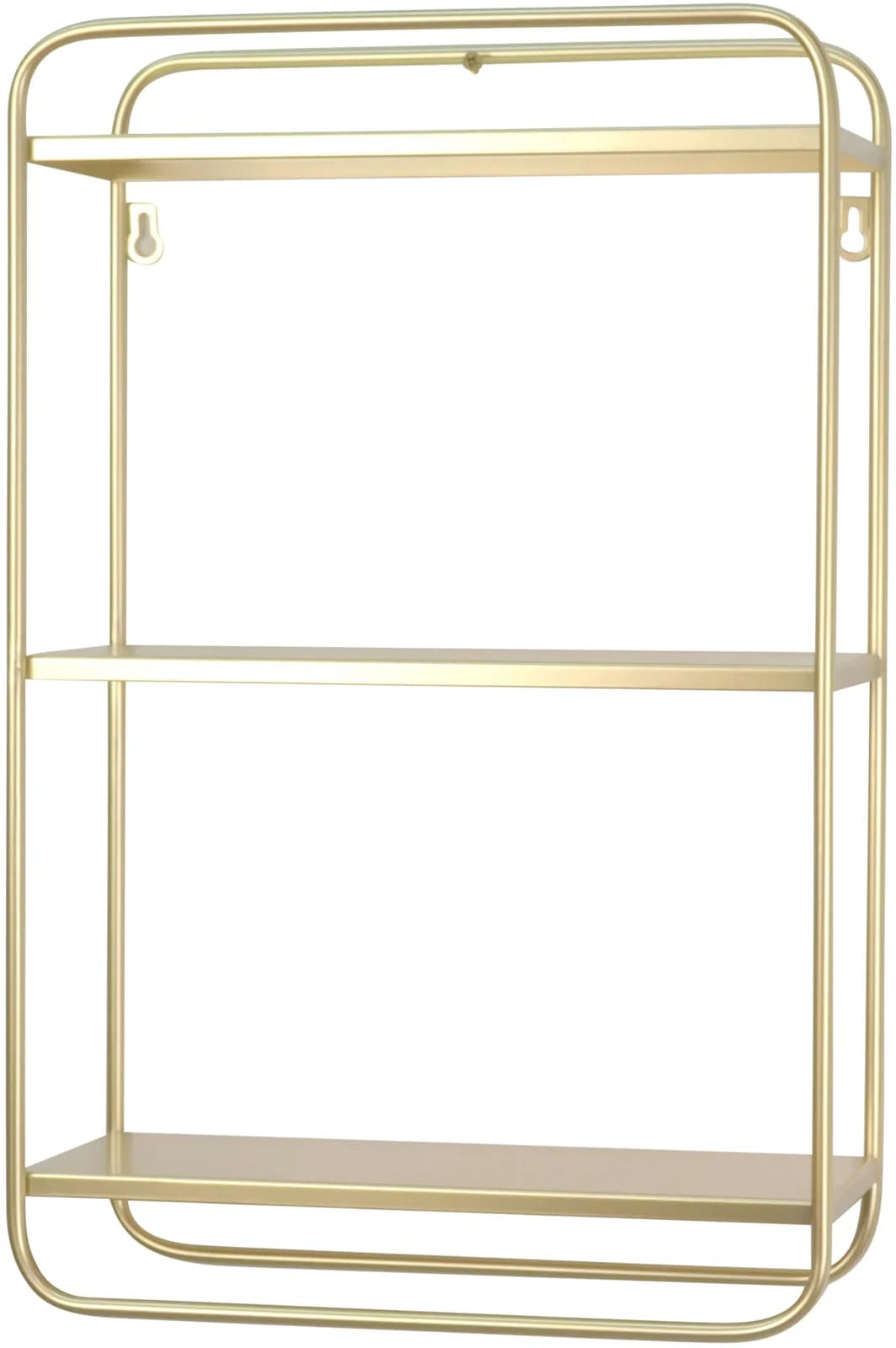 HOFMANN LIVING Wandregal Gold Metall 3 Ablageflächen
