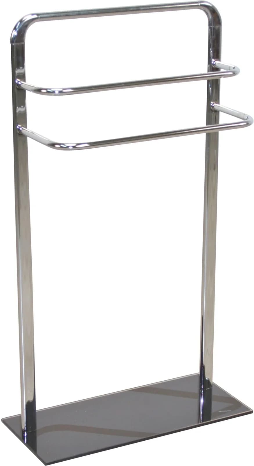 HOFMANN LIVING AND MORE Handtuchhalter Standfuß Grau Chrom 3 Stangen