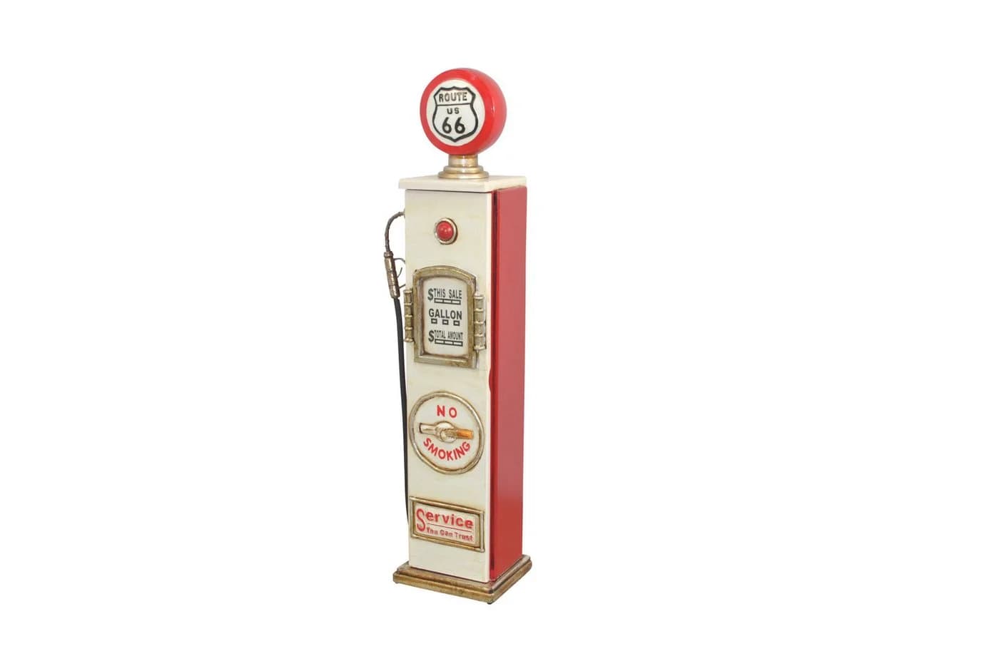 moebel-direkt-online CD-Regal Route 66 Retro Gasolin-Pumpe