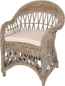 Relaxsessel Kubu Grau mit Sitzkissen Rattan HOFMANN LIVING AND MORE Bild 3