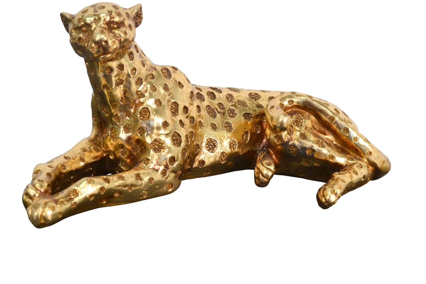 moebel-direkt-online Dekoobjekt Gepard Stehend Goldfarben