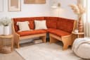 moebel-direkt-online Eckbank Truheneckbank 165x125 cm Velour-Stoffbezug Bild 3