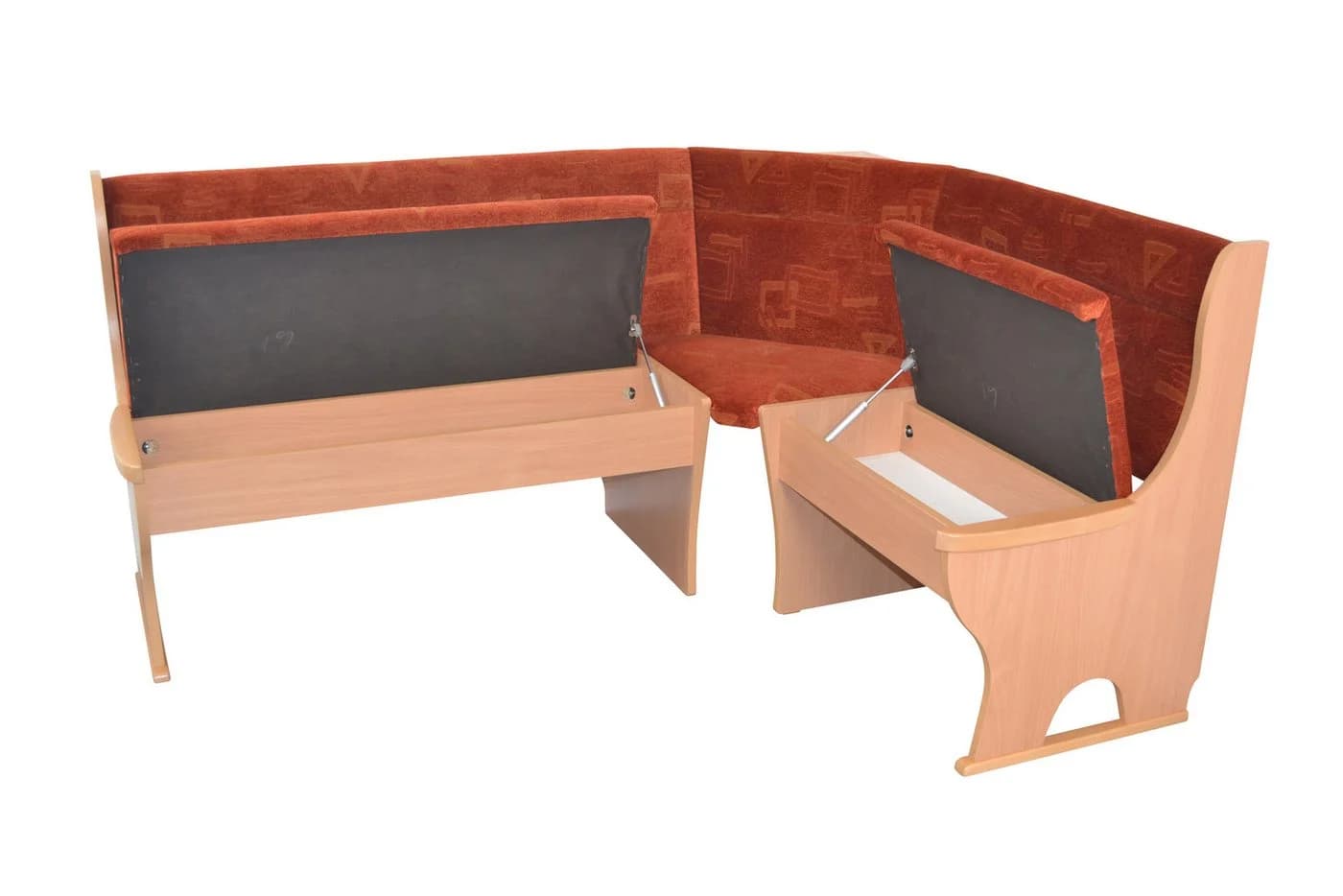 moebel-direkt-online Eckbank Truheneckbank 165x125 cm Velour-Stoffbezug - Bild 4