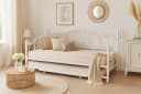 moebel-direkt-online Daybed Metallbett mit Gästebett Weiß Bild 1