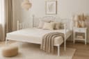 moebel-direkt-online Daybed Metallbett mit Gästebett Weiß Bild 2