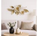 moebel-direkt-online Wanddeko Metall Blüte Gold Creme Bild 4