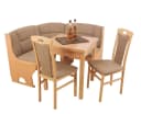moebel-direkt-online Eckbankgruppe Madrid 4tlg. Set Beige Massivholz Bild 1
