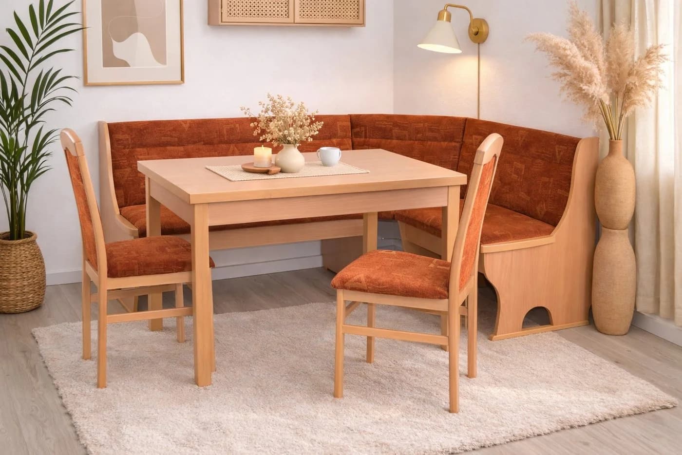 moebel-direkt-online 4-teilige Eckbankgruppe mit Stauraum und ausziehbarem Tisch - Bild 2