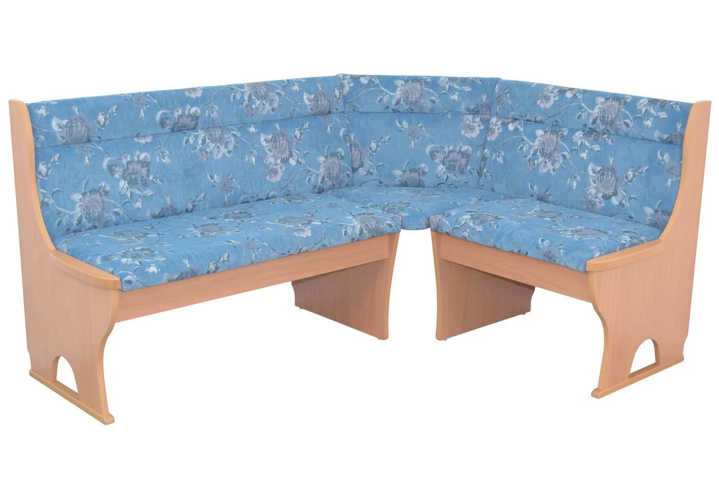 moebel-direkt-online Eckbank Madrid Blau Floral mit Stauraum - Bild 2