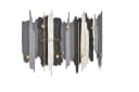 moebel-direkt-online Wandgarderobe Schwarz/Grau/Creme Metall Streifen-Design Bild 2